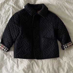Burberry Black Quilted Kids Jacket